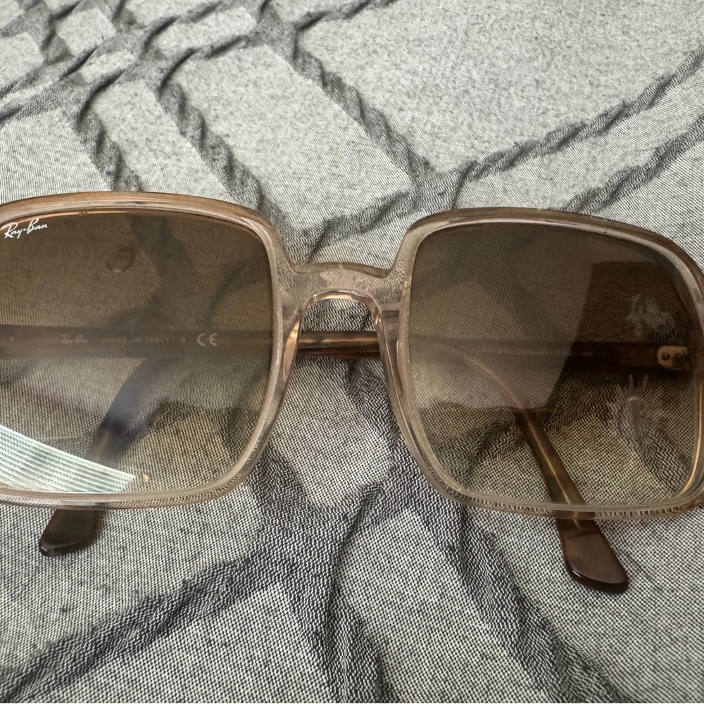 Ray-Ban RB1973 Square II Oversized Brown Gradient Sunglasses 1281/51